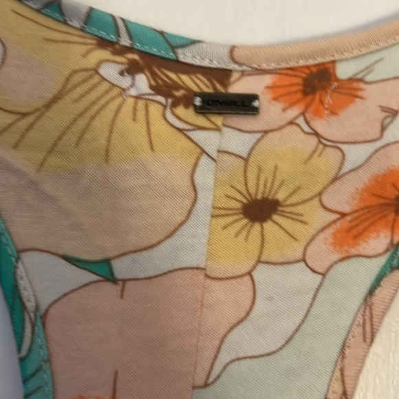 NWT O'Neill Delilah Multicolor Floral Romper Tropical Swim Coverup Size Small - Picture 8 of 9